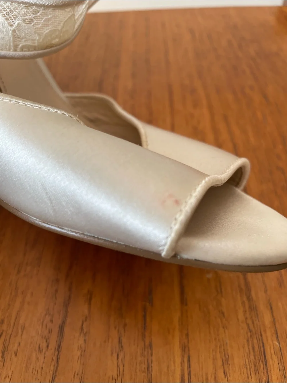 Nina New York Elyana Lace Strap Wedge Shoes Size 10